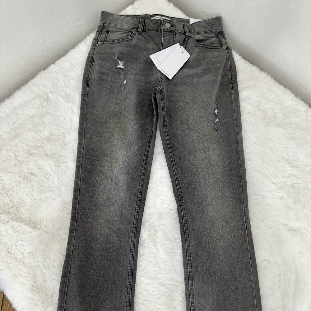 Calvin Klein Jeans Boys Skinny Grey Denim Jeans